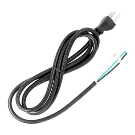 Satco Satco 90-2208 6 Ft. Heavy Duty Cord Set 18/3 SJT -105-#176;C, Black 90/2208